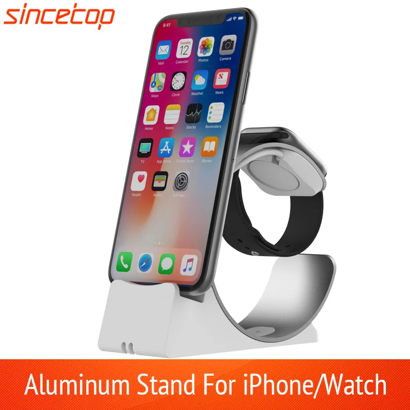 Простая зарядная док станция 2 в 1 для Apple Watch подставка iPhone7 держатель зарядки