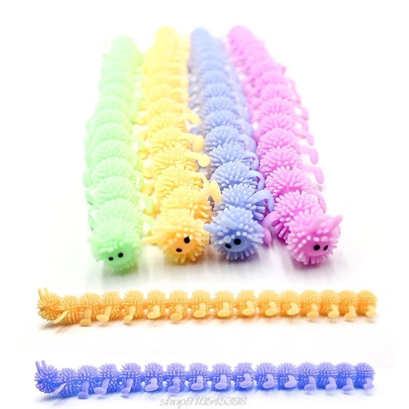 

16-section colorful caterpillar vent squeeze decompression toy (random color) M24 21 Dropshipping
