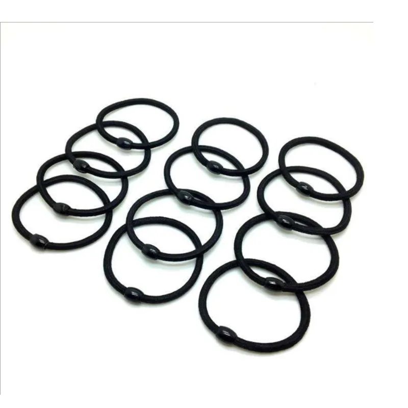 10 шт. летние Пластиковые резинки для волос в форме кольца с бусинами держатели