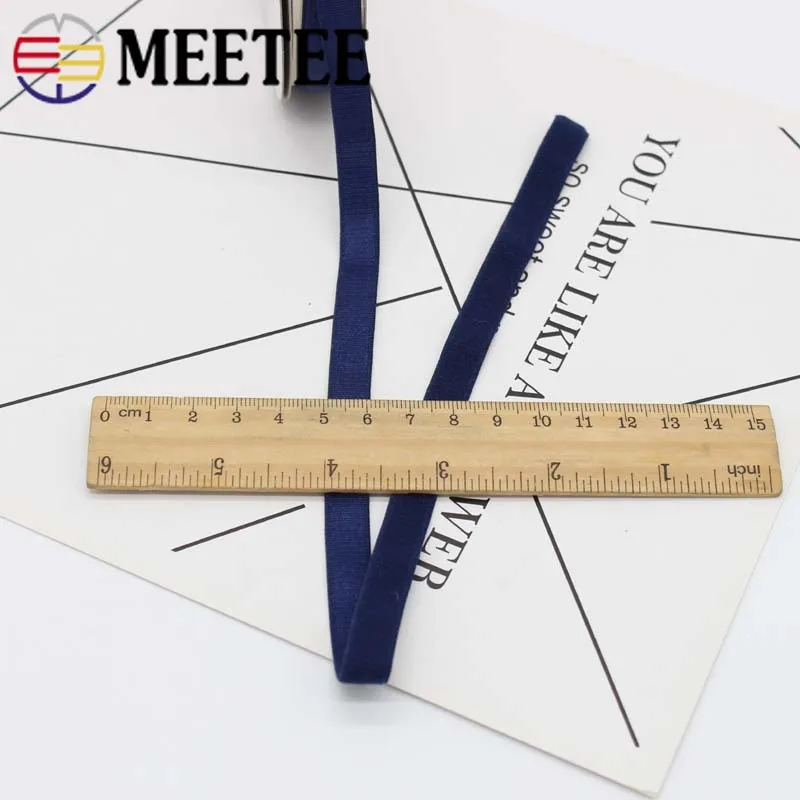 Meetee-banda el&aacute;stica de 10mm para traje de ba&ntilde;o, cintur&oacute;n de hombro, ropa interior, sujetador, decoraci&oacute;n de cuaderno, accesorios de costura DIY, 20 metros-2