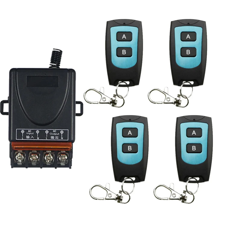 Приемник и передатчик DC12V-48V RF беспроводной пульт дистанционного управления светильник светодиодный SMD ВКЛ. Переключатель беспроводной 30A Momenrary тумблер с защелкой