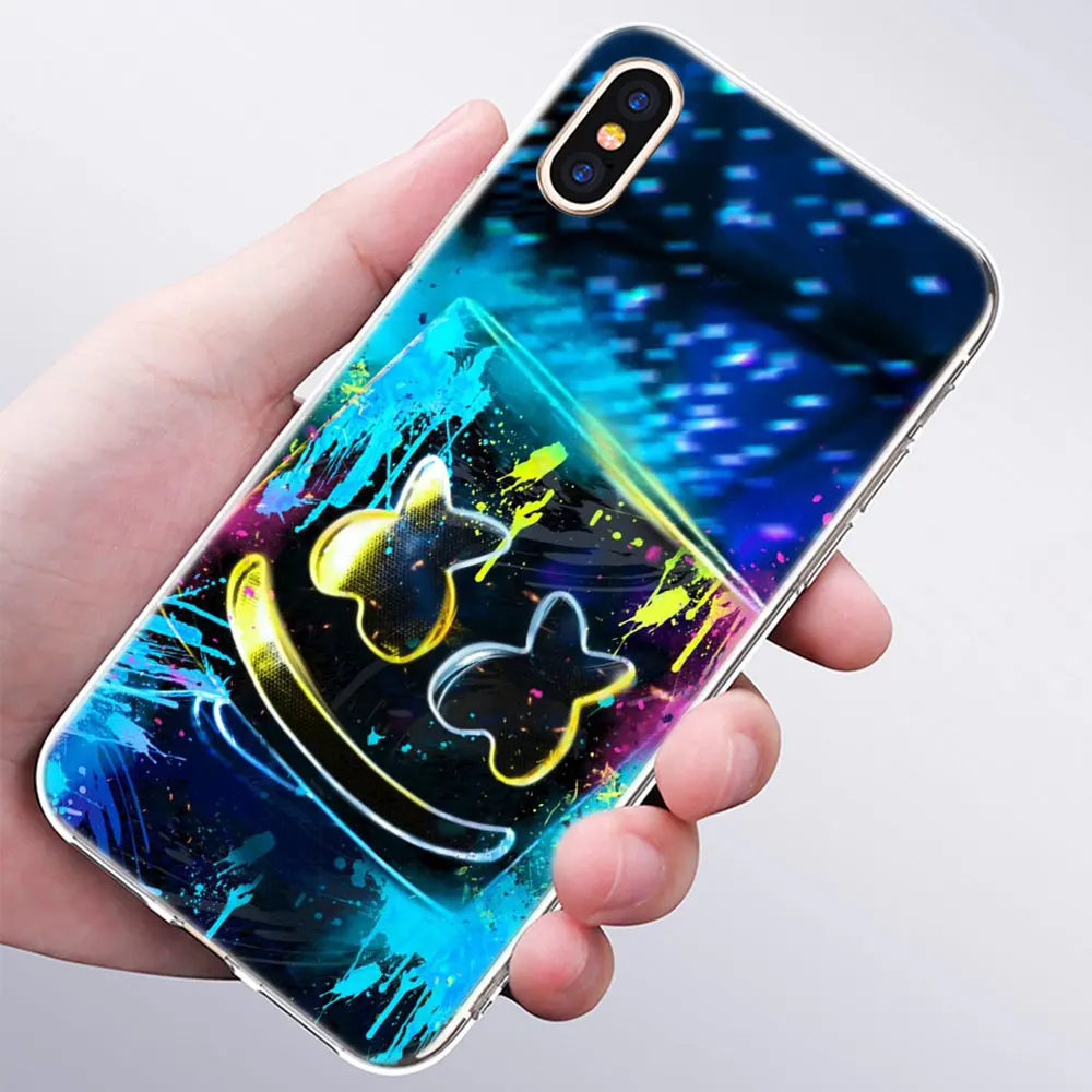 Роскошный мягкий силиконовый чехол для телефона DJ marshmallow для Apple iPhone 11 Pro XS Max X XR 6 6S 7 8 Plus 5 5S SE Модный чехол