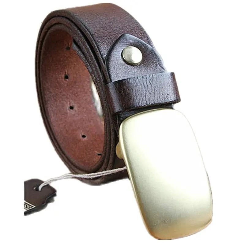 

2020 Cowhide Genuine Leather Belts for men Strap male pin buckle fancy vintage jean strap cintos masculinos ceinture homme 3.8cm