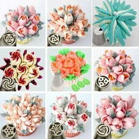 pastry cake decorating icing piping 27 pcs russian tulip nozzles leaf