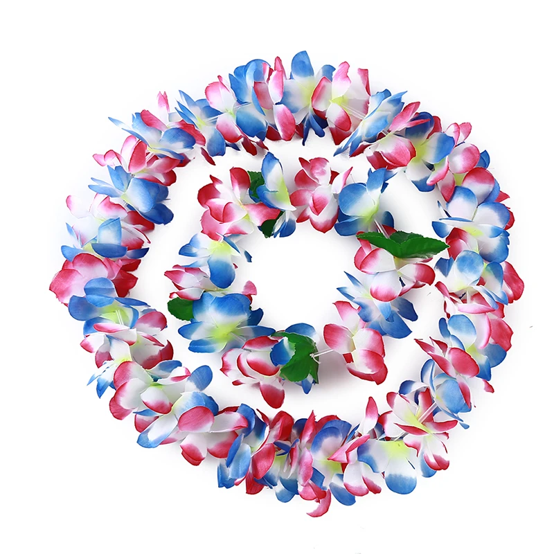 4 шт Гавайский цветок хула гирлянда набор Лэй луу нарядное платье Пляжная часть