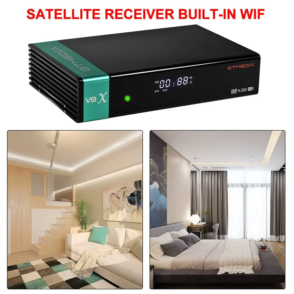 

V8X FTA Free To Air Satellite Receiver DVB With USB Wifi Digital Satellite Receiver Terrestrial Decoder TV Box