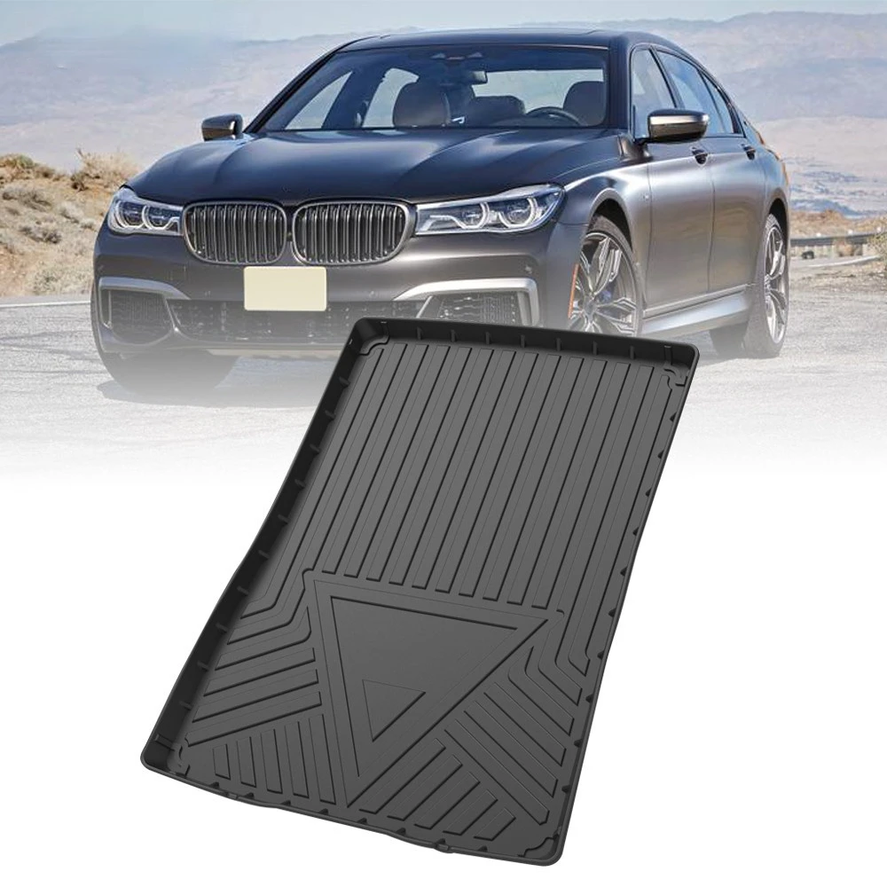 

Коврик для багажника из ТПЭ для BMW серий 7 2016 2017 2018-2019, автомобильный водонепроницаемый Нескользящий Резиновый 3D подкладка для груза, аксессу...