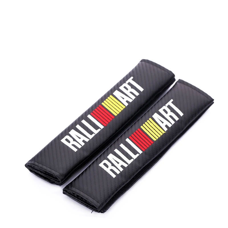 Вышивка для автомобильного ремня безопасности с эмблемой Ralliart из углеродного