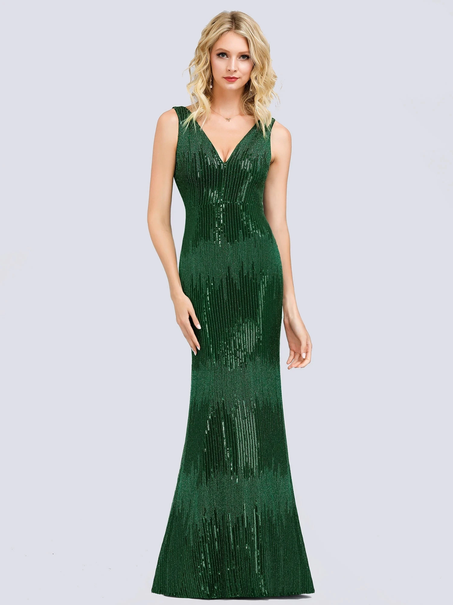 

Ever Pretty Wholesale Double V Neck Sparkly Sequin Party Dresses For Women Vestidos De Gala