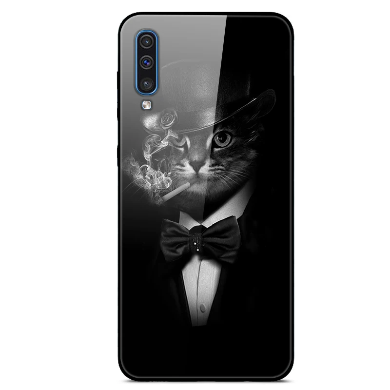 Чехол из закаленного стекла для Samsung Galaxy A50 A70 A30 A10 A20 S10 Plus J4 J6 A7 A8 A9 2018 S10E A30S мягкий