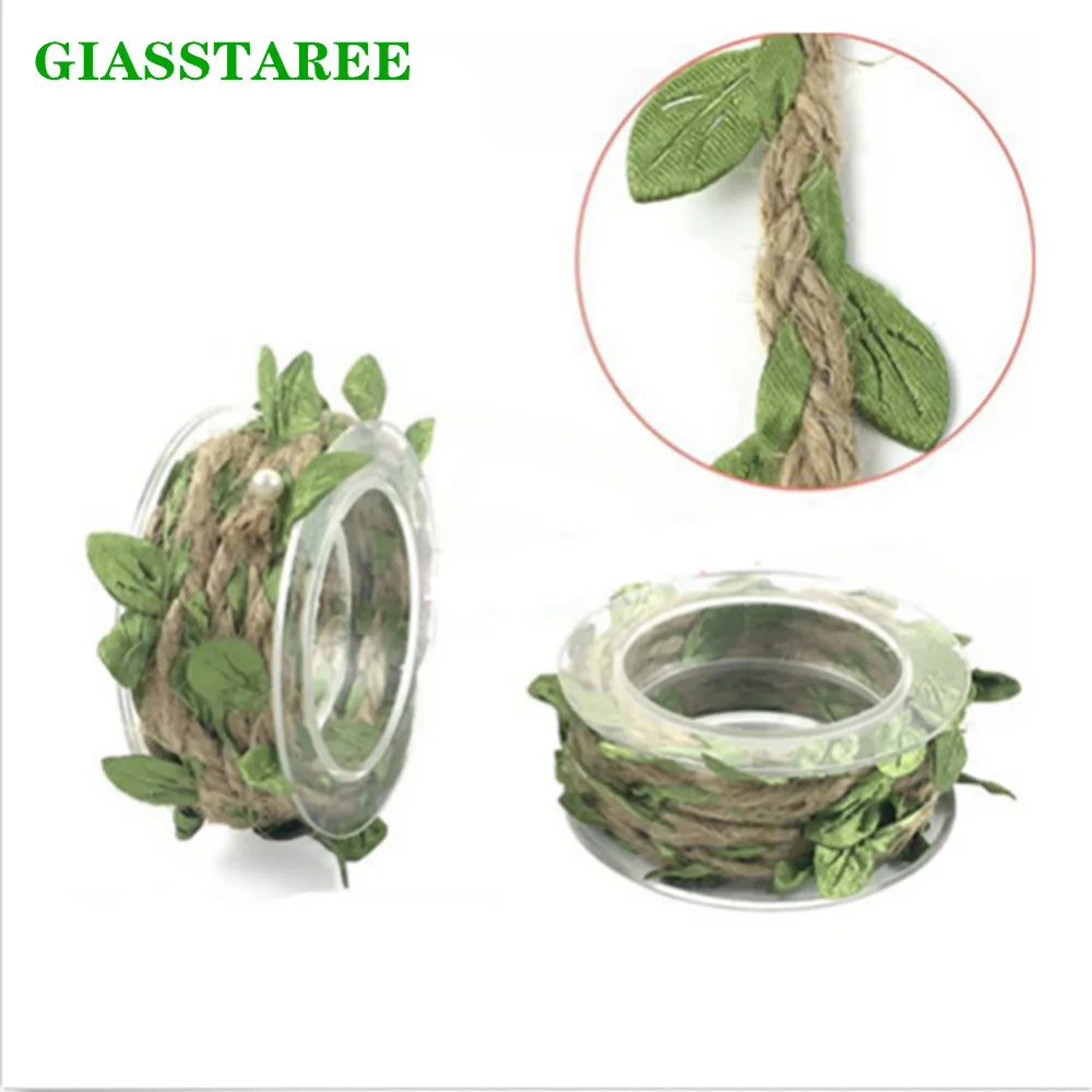 2 м искусственные листья шпагат веревка шелковые цветочные гирлянды DIY Свадебная