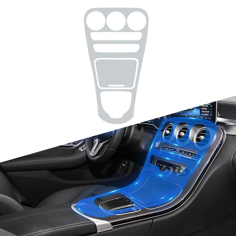 

2Pcs Control Console Dashboard Gear Panel TPU Protector Film for Mercedes Benz C Class Coupe C205 W205 C63 AMG W204 2019