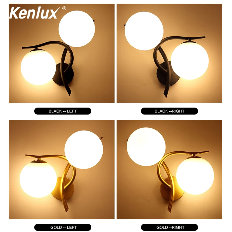 Роскошное бра настенная лампа стеклянный абажур для спальни дома гостиной