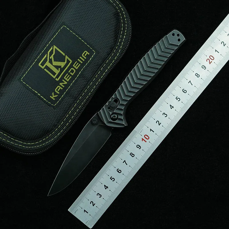 

Складной нож Kanedeiia, карманный кухонный нож из стали с титановой ручкой 781 M390 для ежедневного использования, кемпинга, выживания, охоты