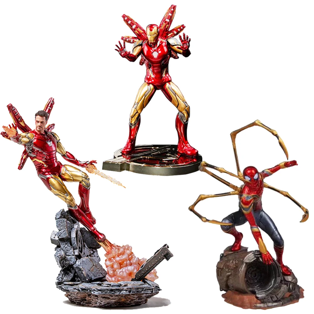 Горячие игрушки Marvel Мстители супер герой Человек паук Фигурки ПВХ человек