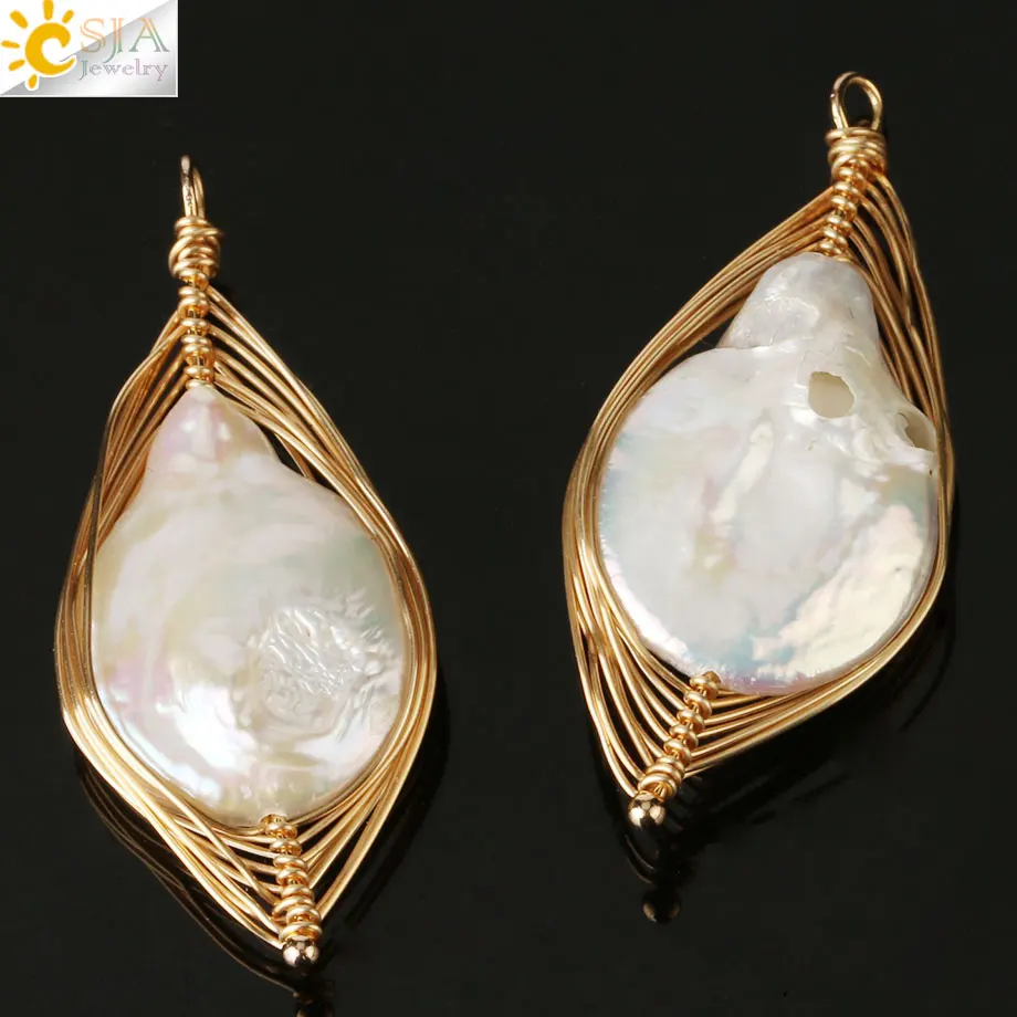 Подвески из натурального жемчуга CSJA коннектор злой глаз стразы холодного цвета