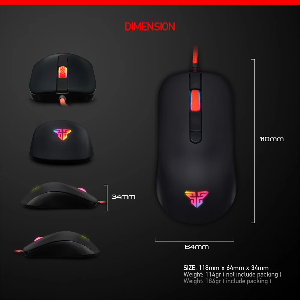 Мышь Компьютерная FANTECH G10 4800 DPI 4 кнопки|Мыши| |