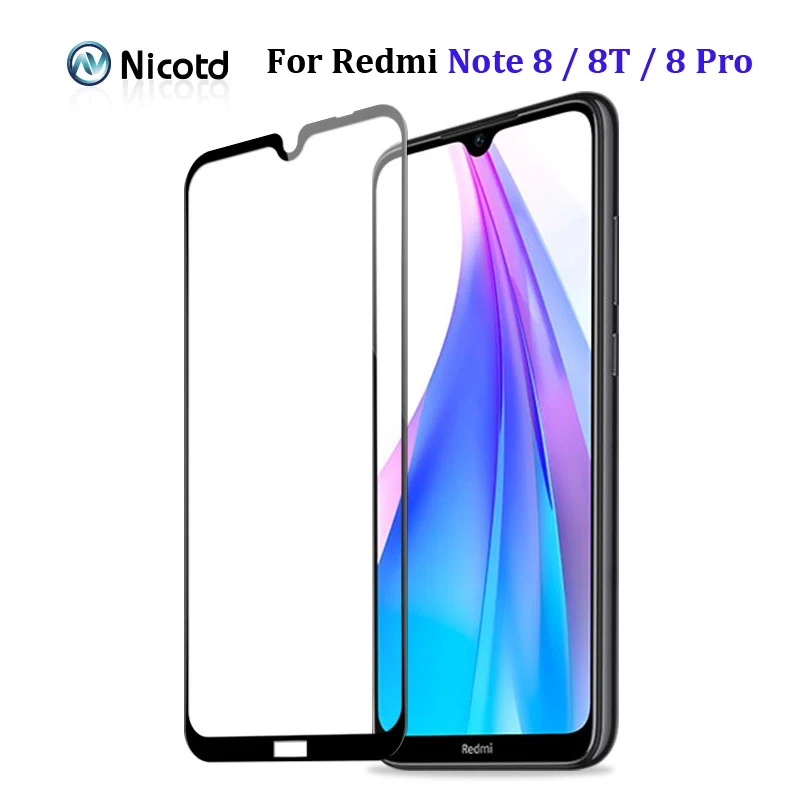 

3-1Pcs Screen Protector Protective Film For Xiaomi Redmi Note 8 T Pro Full Cover Tempered Glass For Xiaomi Redmi Note 8 8T 8Pro