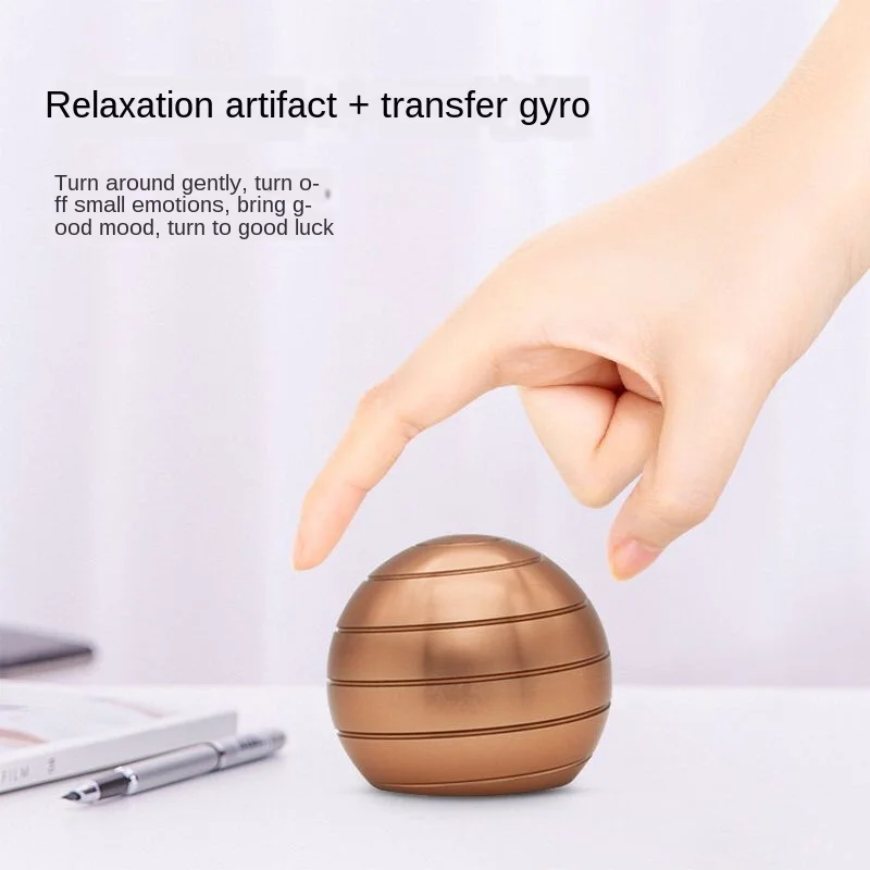 38MM Stress Relief Desktop Toys Kinetic Orbital Revolving Decompression Ball Office Desk Antistress Gyroscope Kids Gift | Игрушки и