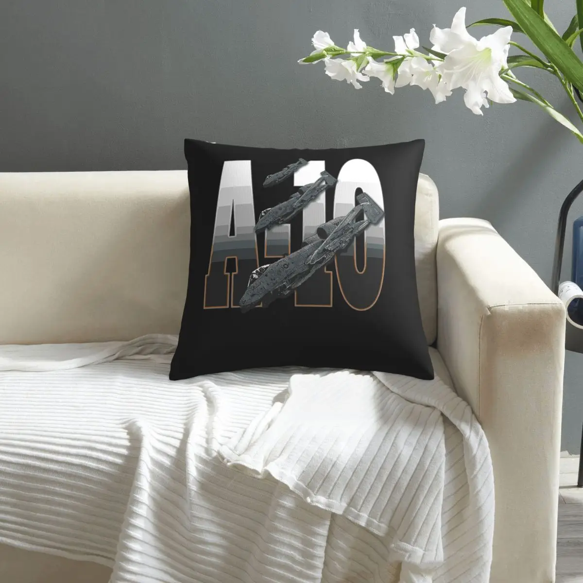 

A-10 Warthog pillowcase printed cushion cover sofa waist pillow pillow cover