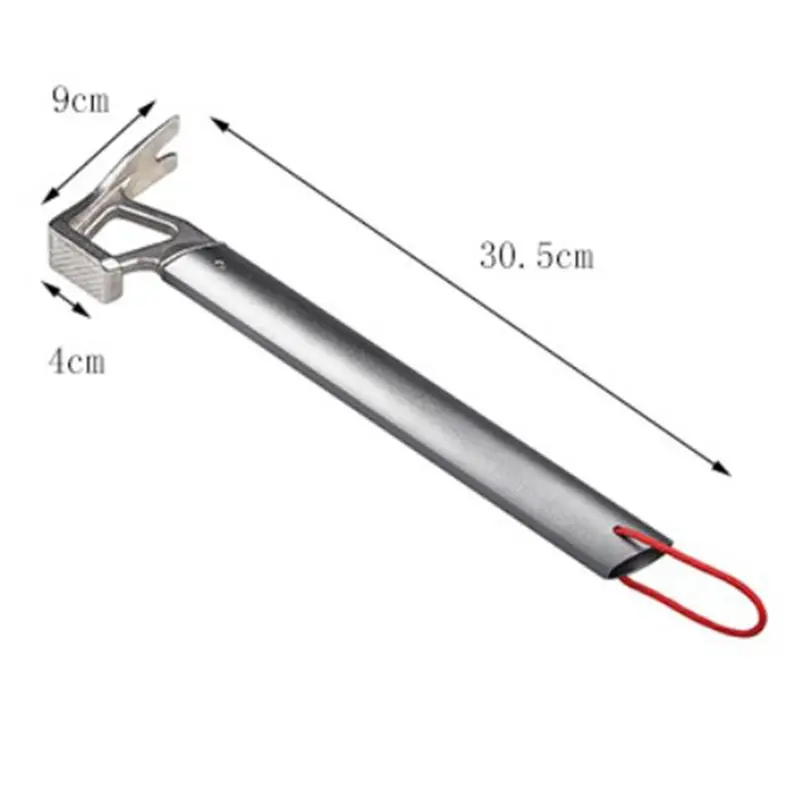 

Outdoor Camping Tent Hammer Mountaineering Hiking Stainless Steel Nail Puller NEW