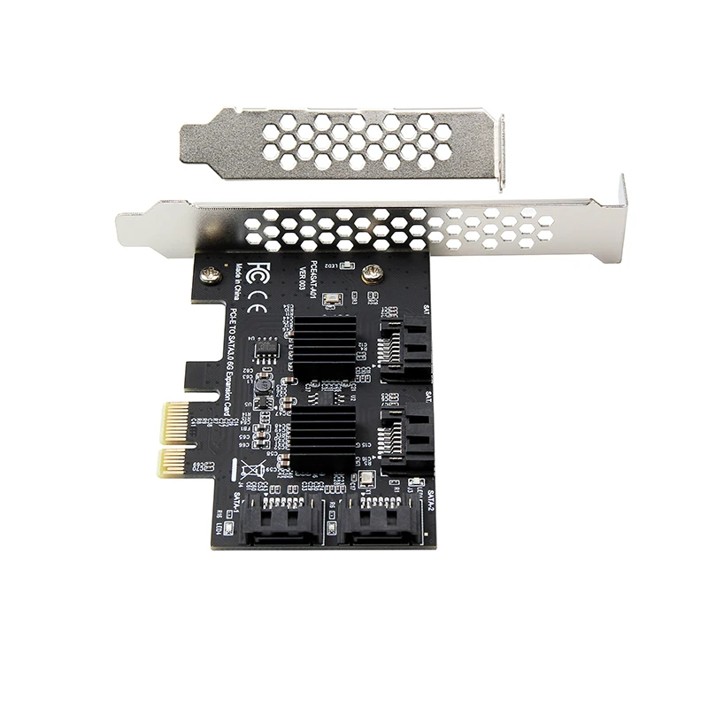 адаптер pci e pcie sata 4 портовый конвер