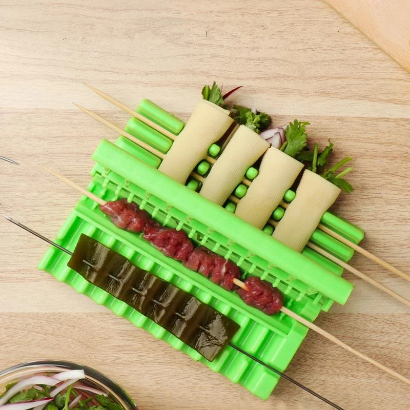 skewers kebab maker barbecue stringer box machine beef pork meat vegetables string grill kitchen accessories outdoor bbq gadget free global shipping