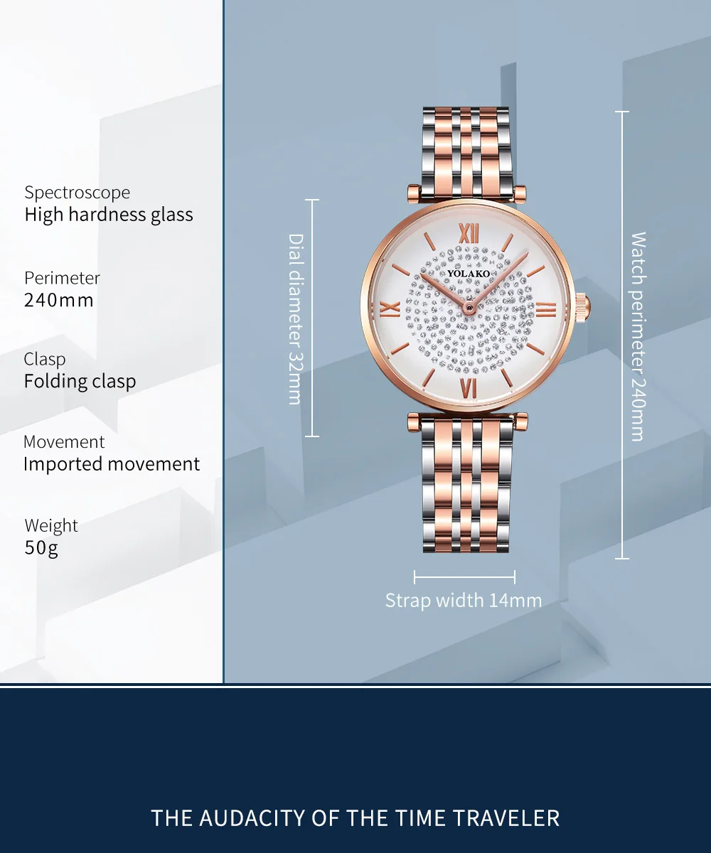 Женские часы с бриллиантовым дизайном модные серебряные круглые Звездный