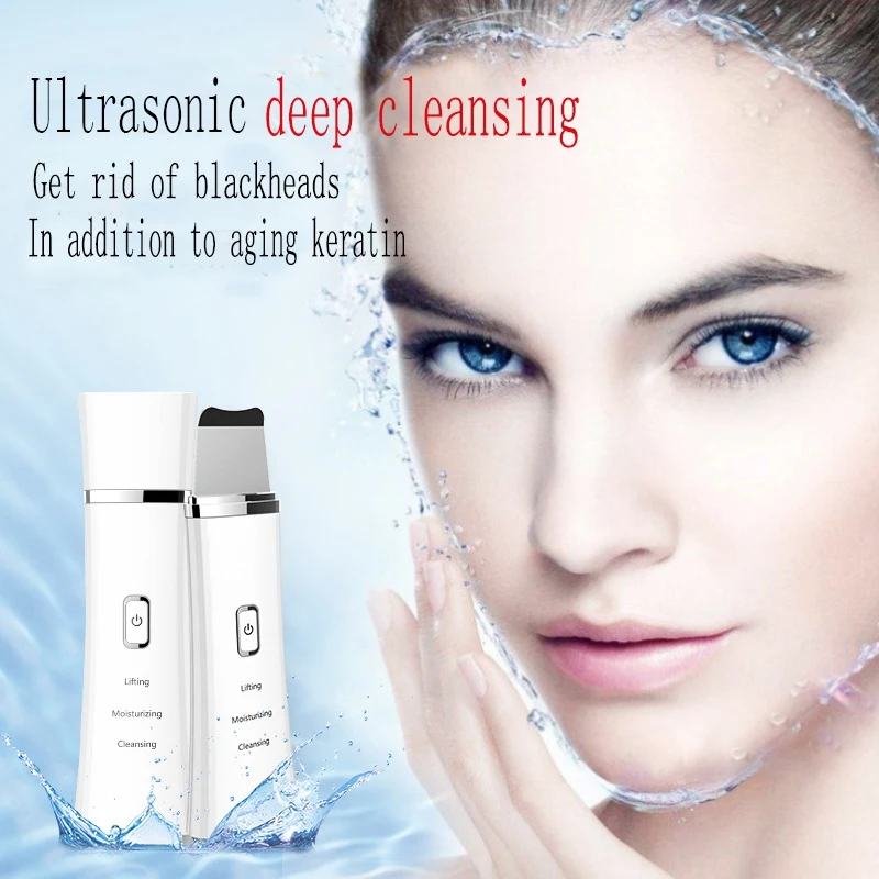 

Facial Skin Scrubber Electric Peeling Shovel Ultrasonic Pore Cleaner Face Lifting Care Device