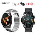 Роскошный браслет на запястье из нержавеющей стали для часов Huawei GT2 42 мм 46 мм, сменный ремешок для умных часов для женщин и мужчин