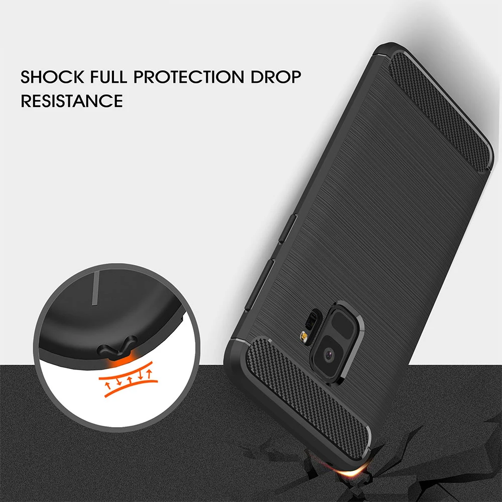 For Samsung Galaxy A50 A51 A70 A71 A40 S8 S10e S9 Plus S20 A20 M20 Note 9 10 8 Pro Case Carbon Fiber Cover Shockproof Phone | Мобильные