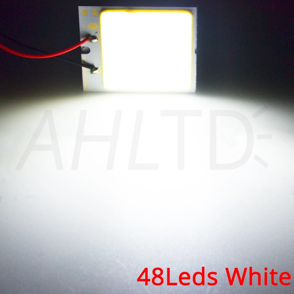 Автомобильные светодиодные лампы T10 C5W Cob 24 36 48SMD белого цвета для чтения, Автомобильные светодиодные лампы для парковки, автомобильные лампы для внутренней панели, светильник с фестоном, яркий светильник для номерного знака