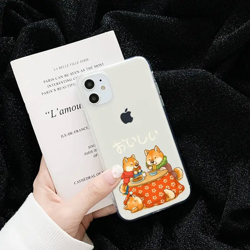 

Cute cartoon animal corgi dog Phone Case Transparent soft For iphone 5 5s 5c se 6 6s 7 8 11 12 plus mini x xs xr pro max