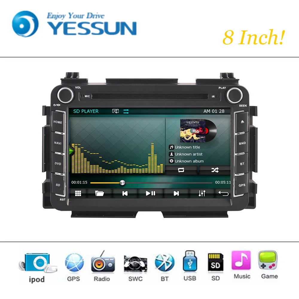 Автомобильный DVD-плеер система Wince для Honda Vezel Авторадио стерео GPS-навигация