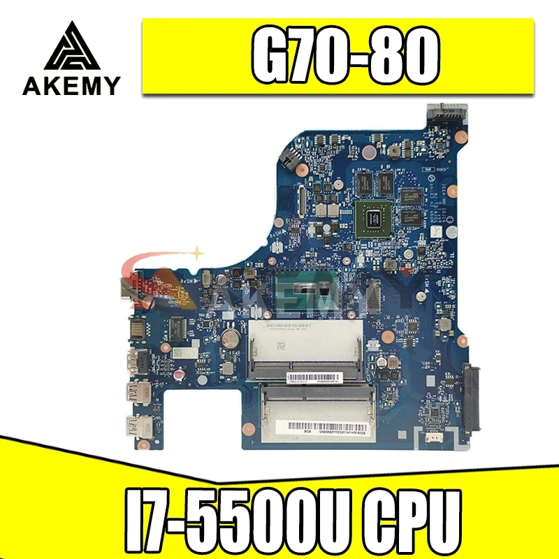 

NM-A331 материнская плата для ноутбука Lenovo G70-80 оригинальная материнская плата I7-5500U 2G