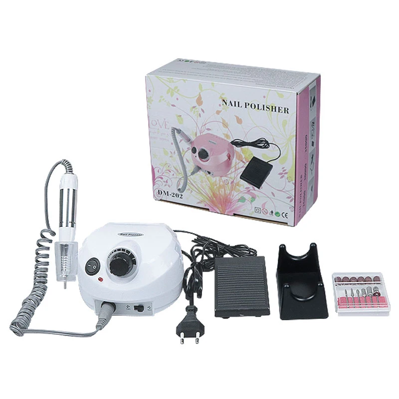 30W 35000RPM Electric Nail Drill Bits Kit for Manicure Mill Cutter Machine 4 Colors Nail Drill Tools Nail Art Equipment