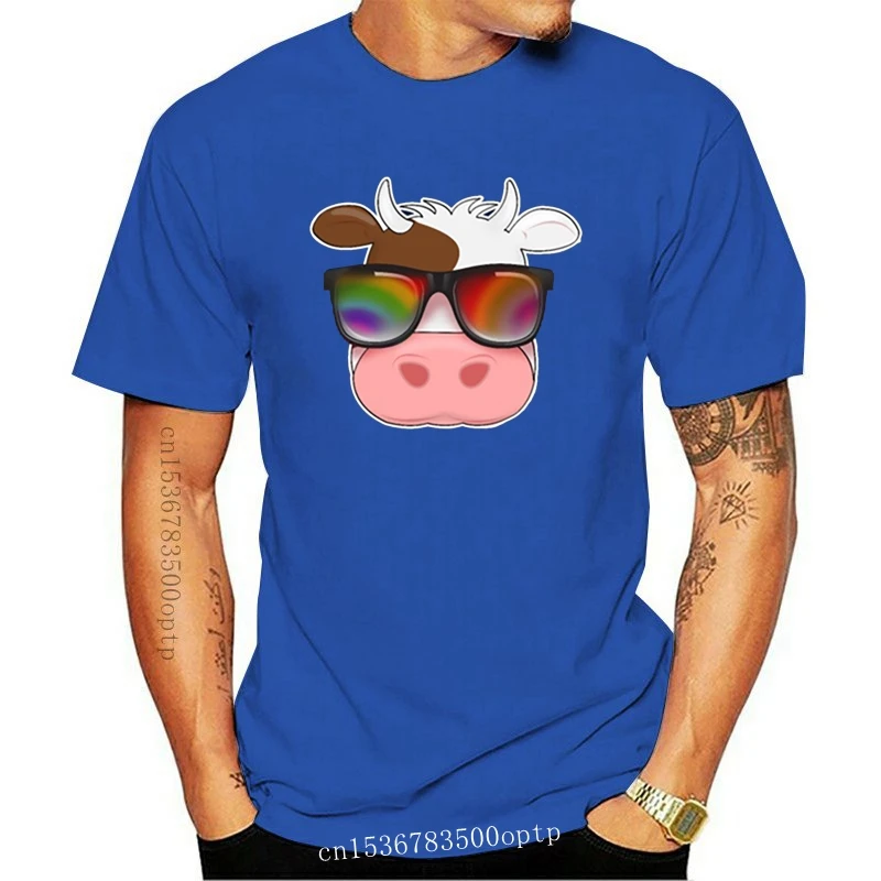 

New Funny Dairy Cow Summer Farm Animals Farmer T-Shirt Man Graphic Black Clothes Awesome Men's Tshirts Oversize S-5xl Hiphop