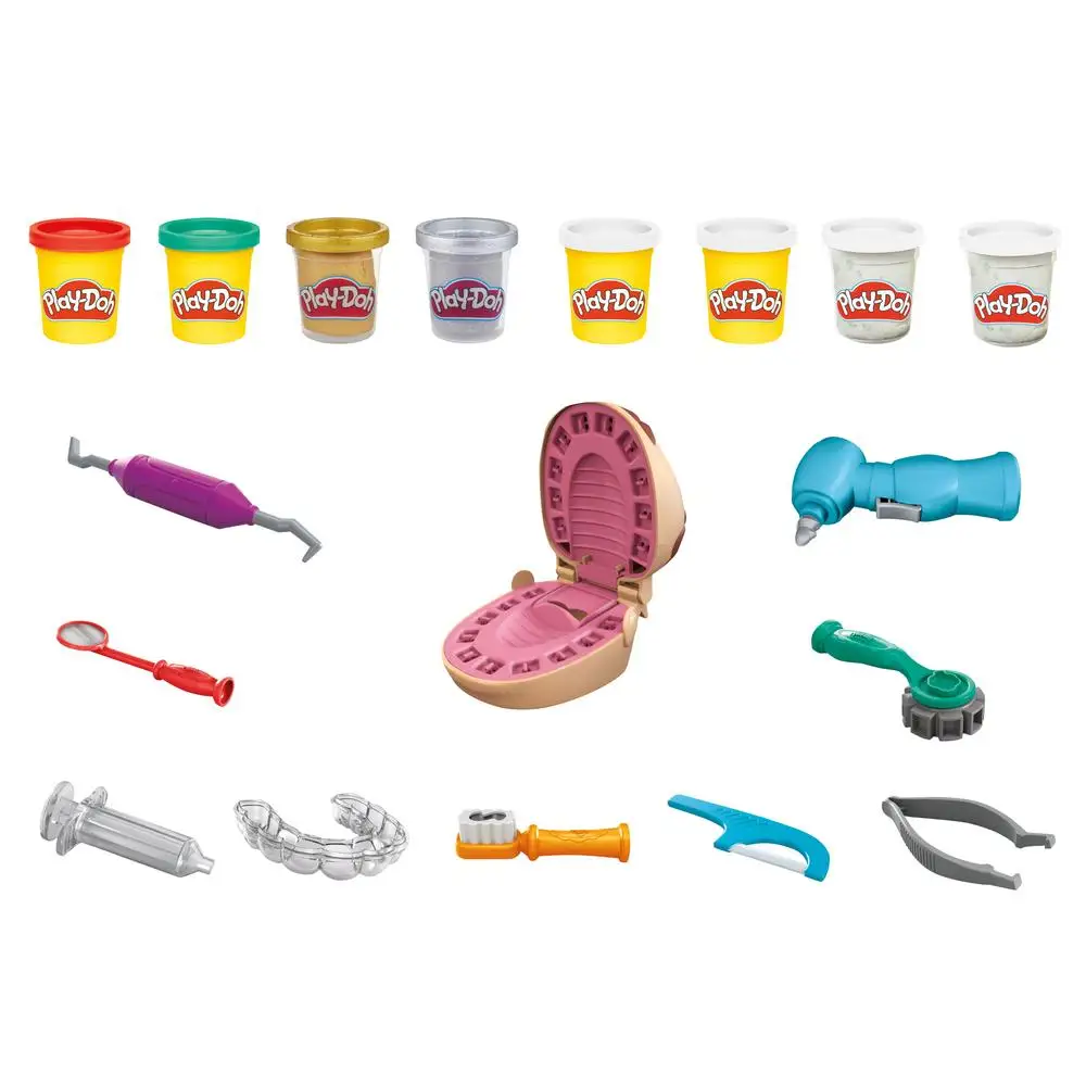 Набор игровой Play Doh Мистер Зубастик с золотыми зубами F12595L0|Пластилин| |
