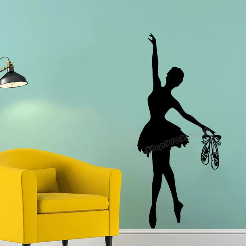 

Виниловая настенная наклейка балерина