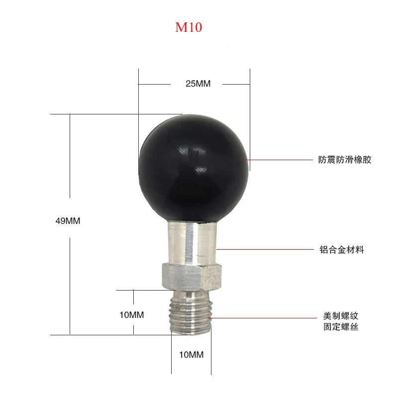 1" Ball Base M10 Motorcycle Mobile Phone Holder Mount for Kawasaki ninja400 Suzuki GSX250R GoPro Action Cameras Accessories |