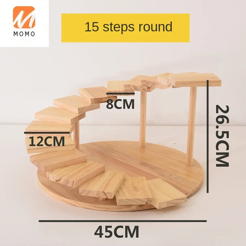 

Creative Hot Pot Restaurant Step by Step Tableware Multi-Layer Ladder Sushi Plate Hotel Artistic Cuisine Japanese Wooden Plate
