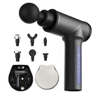 Массажный прибор для снятия мышечной боли, прибор для массажа в виде пистолета помогает снять мышечную боль после тренировок и упражнений, для расслабления тела, коррекции фигуры, облегчения боли