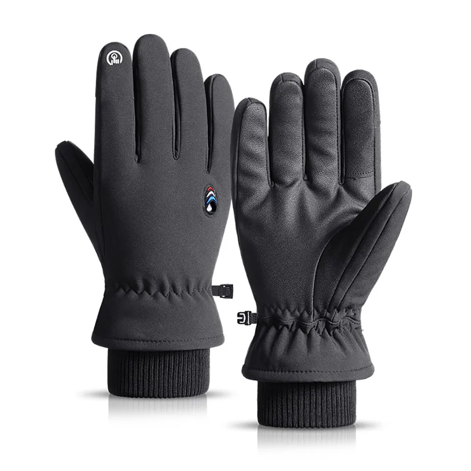 

GOBYGO Keep Warm Ski Gloves Touch Screen Non-slip Windproof Anti-lost Waterproof Outdoor Sports Cycling Skiing Gloves Women Men