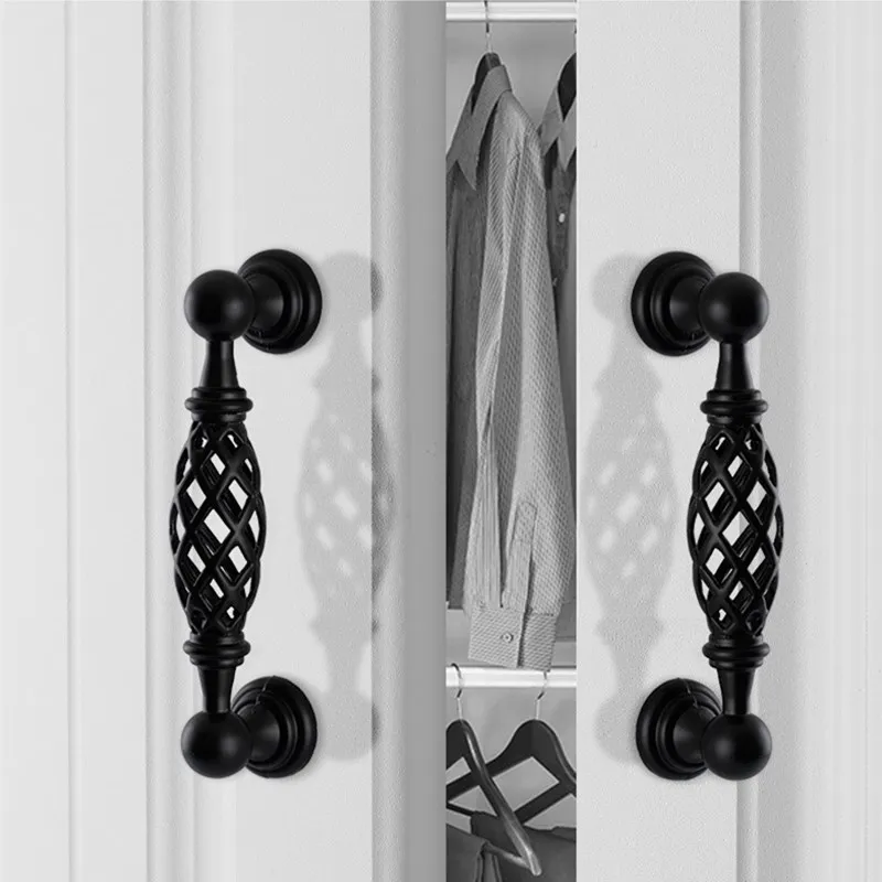 KK & FING антикварные красные бронзовые ручки для шкафа из цинкового сплава