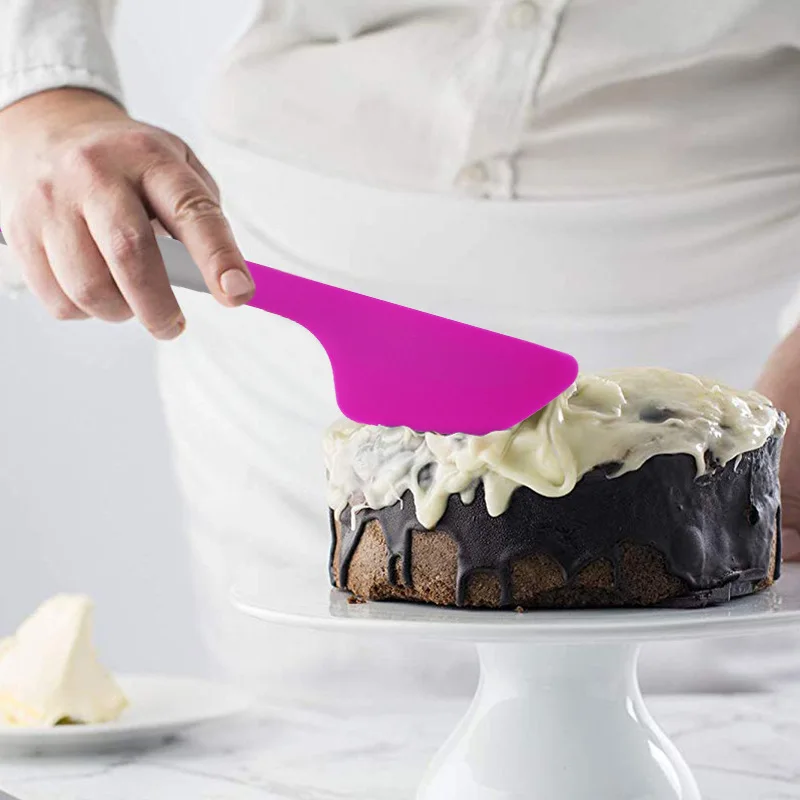 Большой силиконовый шпатель для шоколадного крема теста скребок перемешивания
