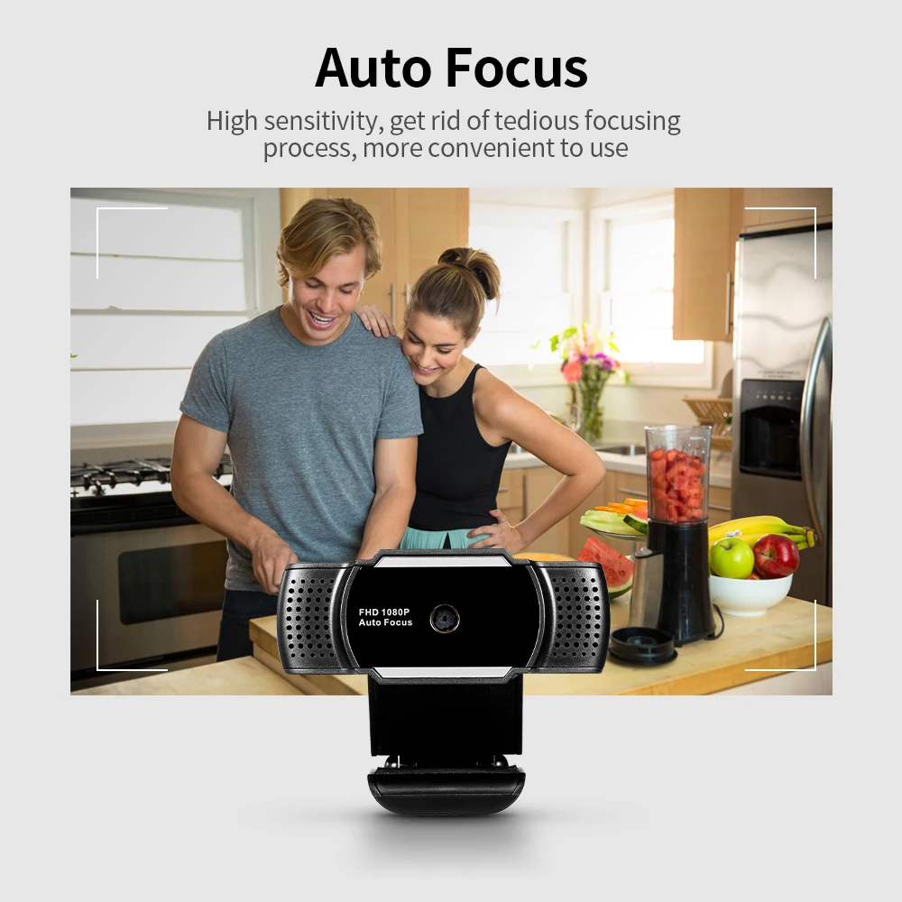 Веб-камера с автофокусом 1080P 5 МП со встроенным микрофоном | Компьютеры и офис