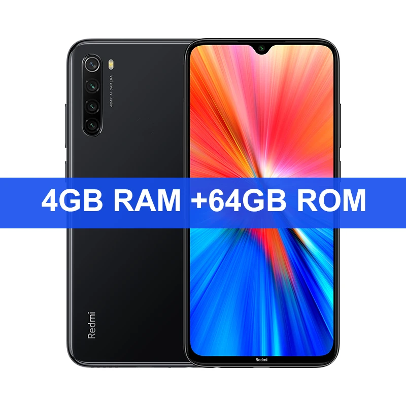 smartphone xiaomi redmi note 8 global rom snapdragon 665 48mp 4000mah 18w fast charge free global shipping