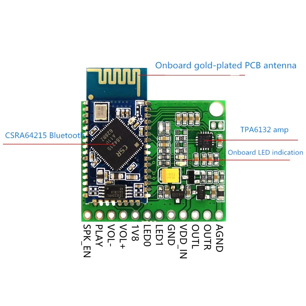 Модуль ресивера PA206 Bluetooth 4 2 Φ аудио CSRA64215 Amp aux | Электроника