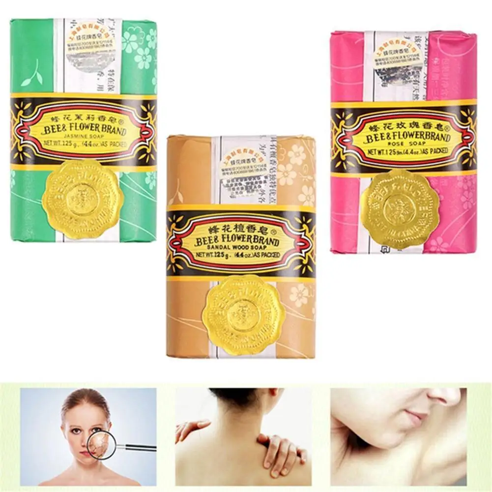 Cleaning Soap Sandalwood Bee Jasmine Oil-control Acne Made Bacteriostatic Remove Bath Hand Mites H2X4 | Красота и здоровье