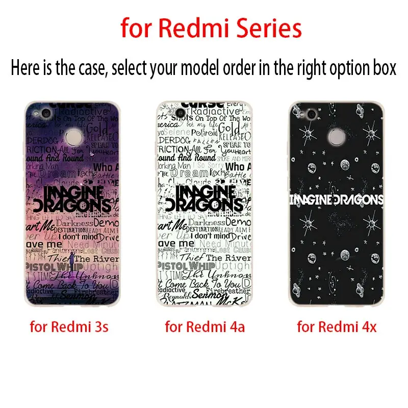 imagine dragons night music Soft Case Cover For Xiaomi Redmi Note 11 10 9 8 7 6 5 Pro 10s 9s 9T 8T Bag | Мобильные телефоны и